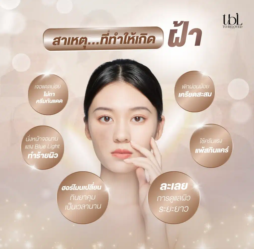 สาเหตุที่ทำให้เกิดฝ้า